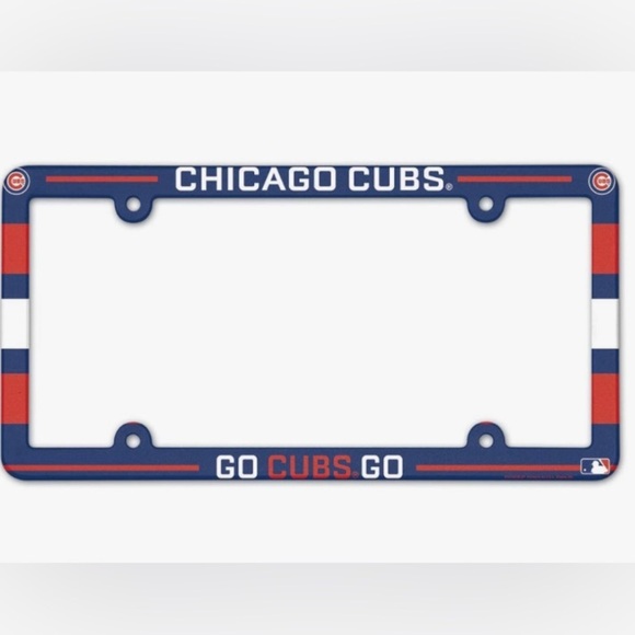NEW - WinCraft MLB Standard License Plate Cover. Team Name: Chicago Cubs - Picture 1 of 4